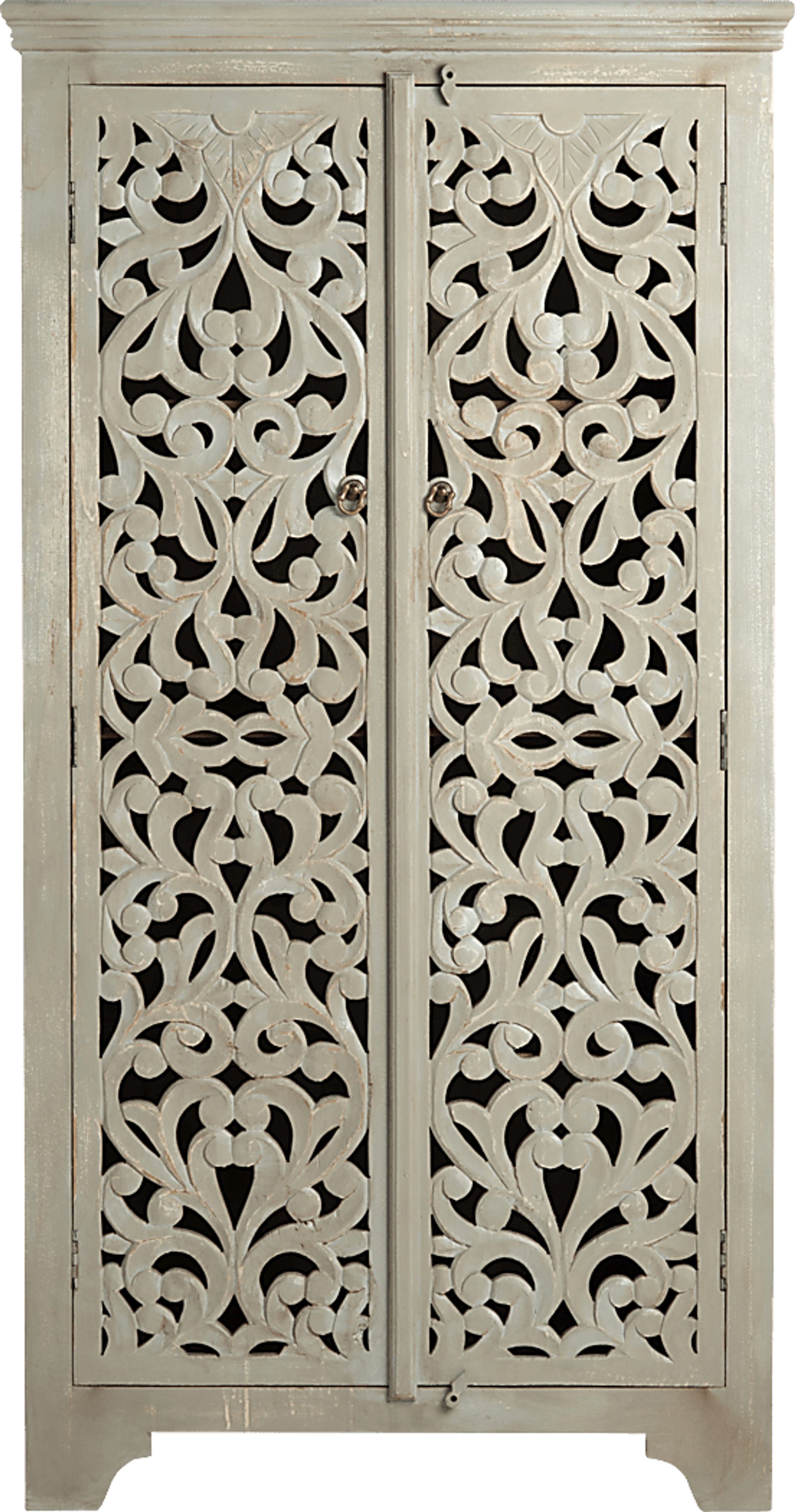 Sylvia Beige Two Door Cabinet - Image 1
