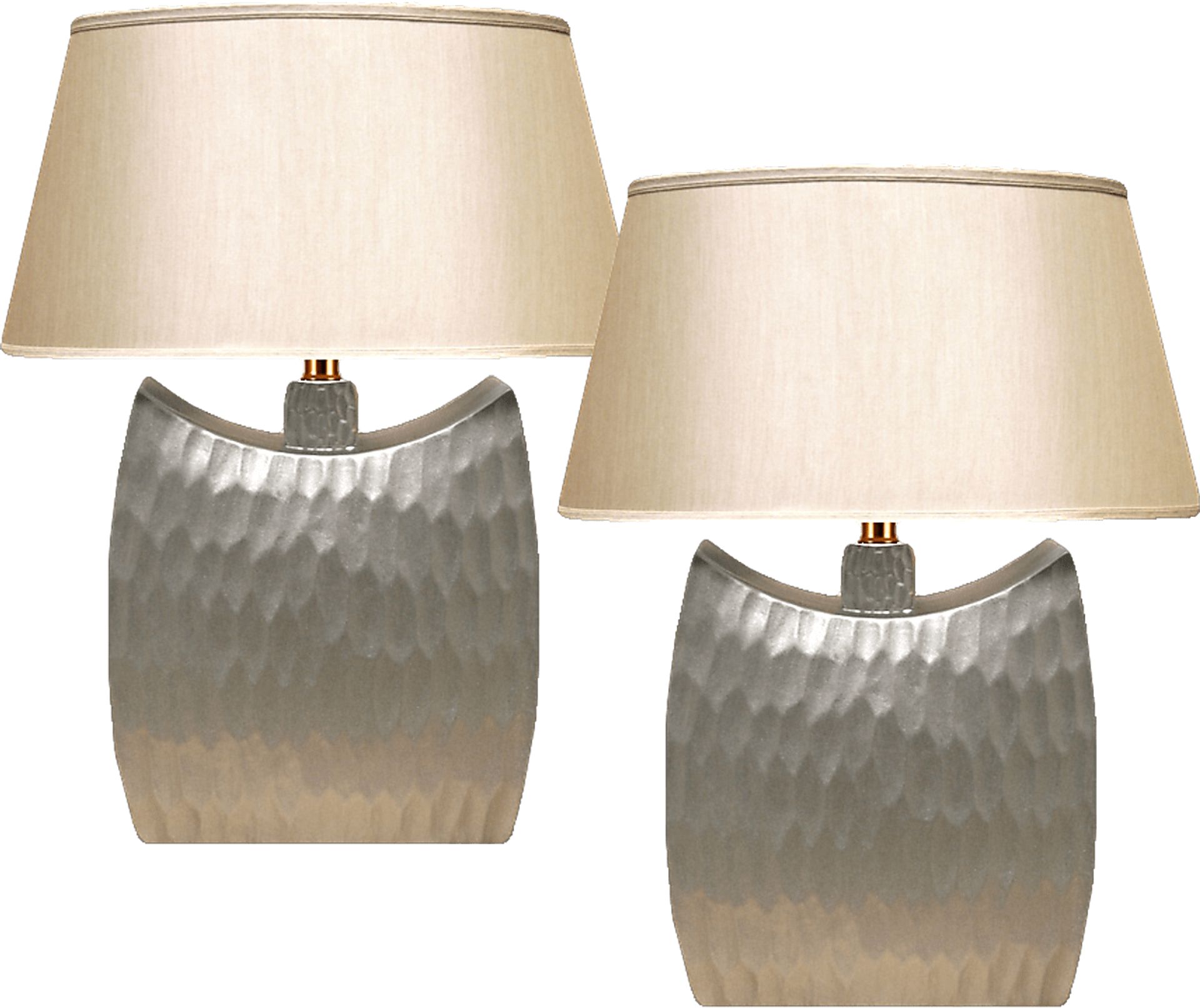 Sylvia Silver Lamps Set of 2 - Image 1