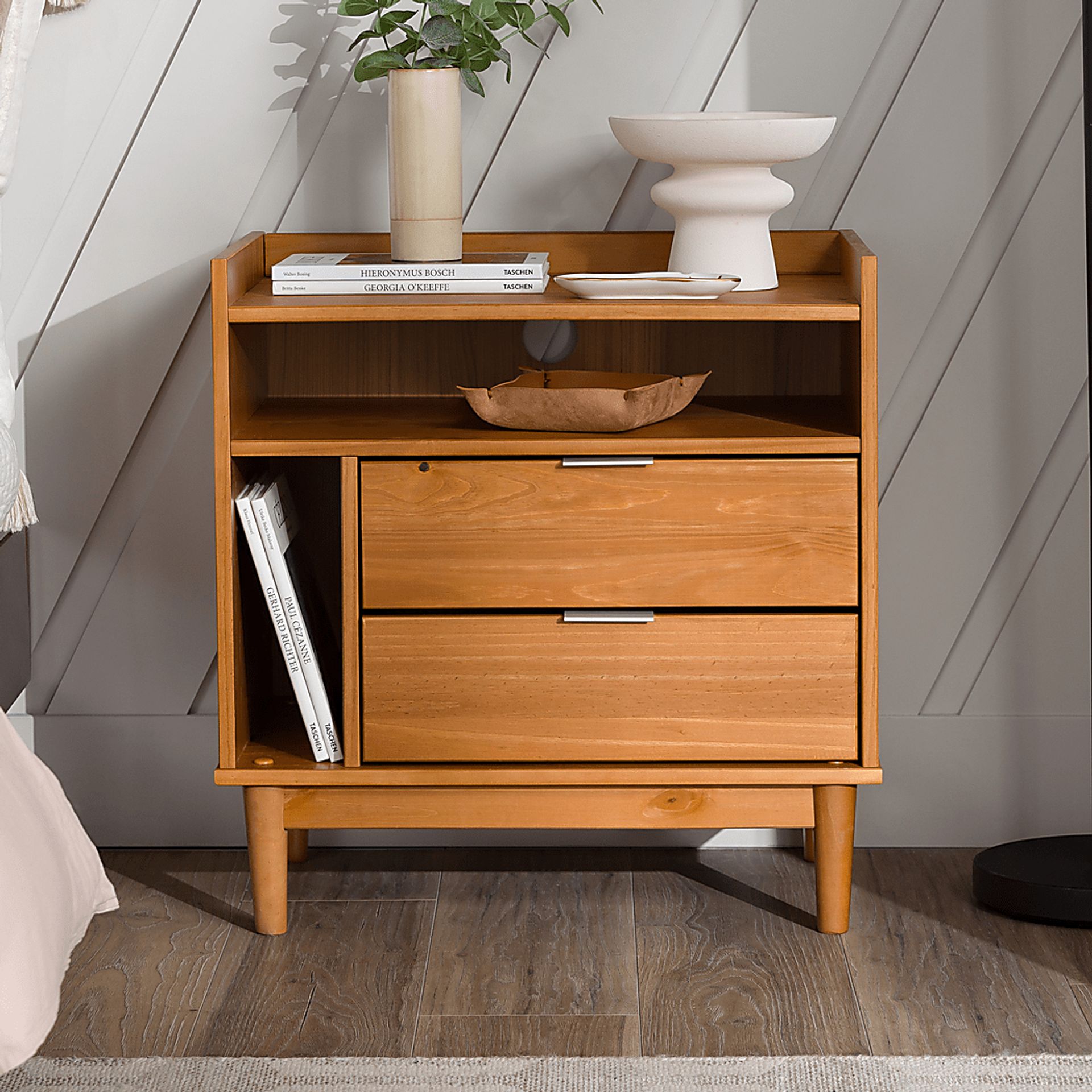 Symelo 2 Drawer Brown Nightstand - Image 5