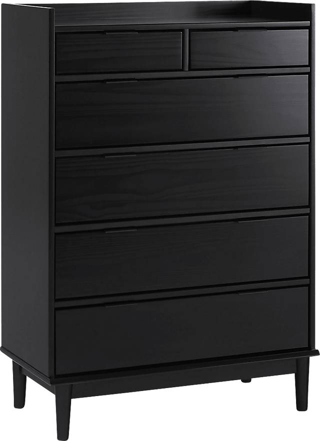 Symelo Black 6 Drawer Dresser - Thumbnail - Image 3