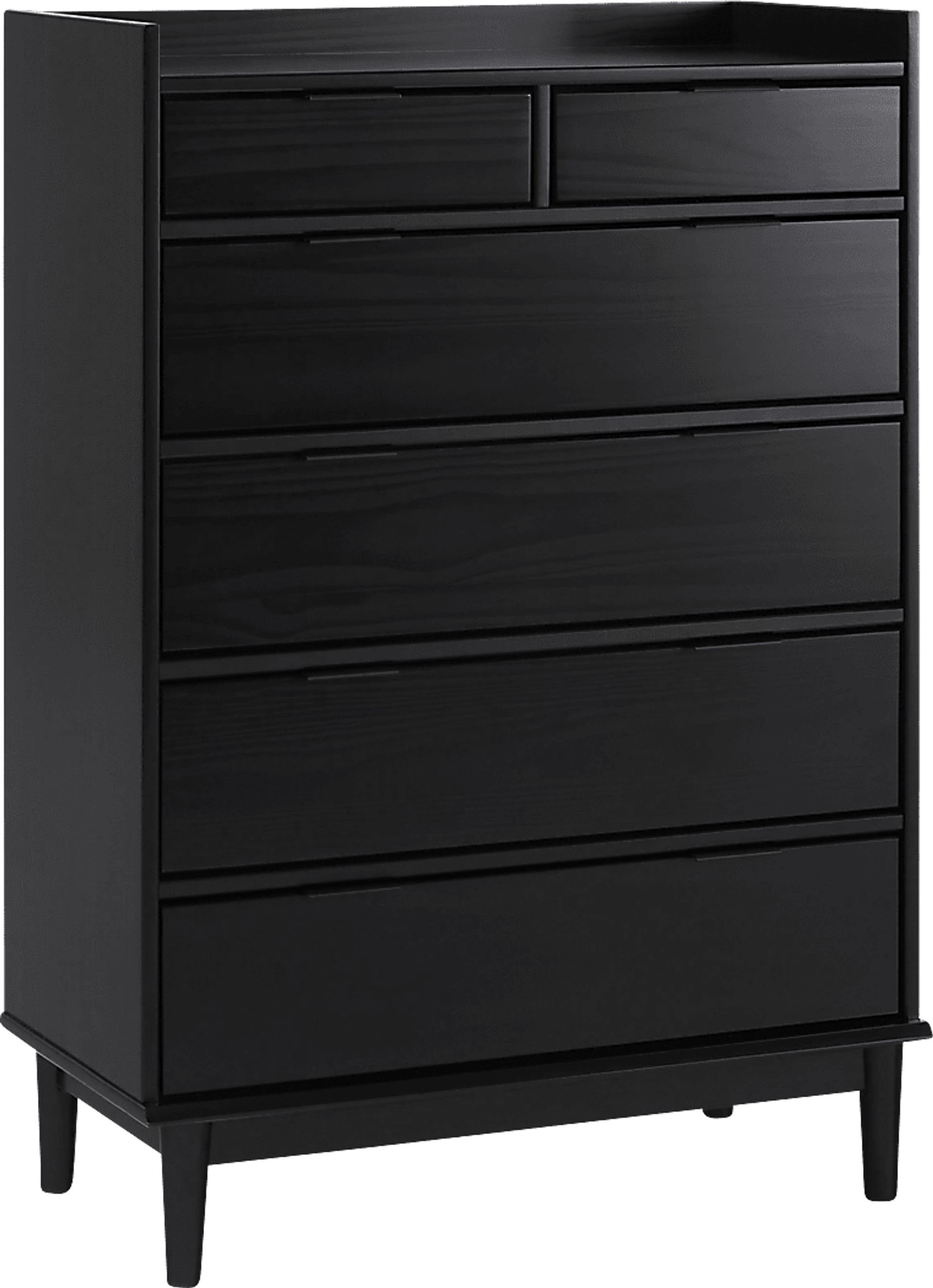 Symelo Black 6 Drawer Dresser - Image 3