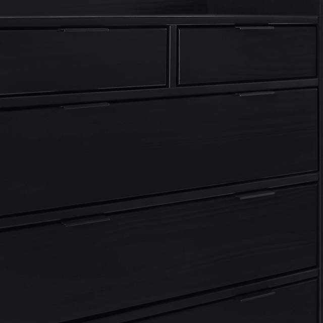 Symelo Black 6 Drawer Dresser - Thumbnail - Image 4