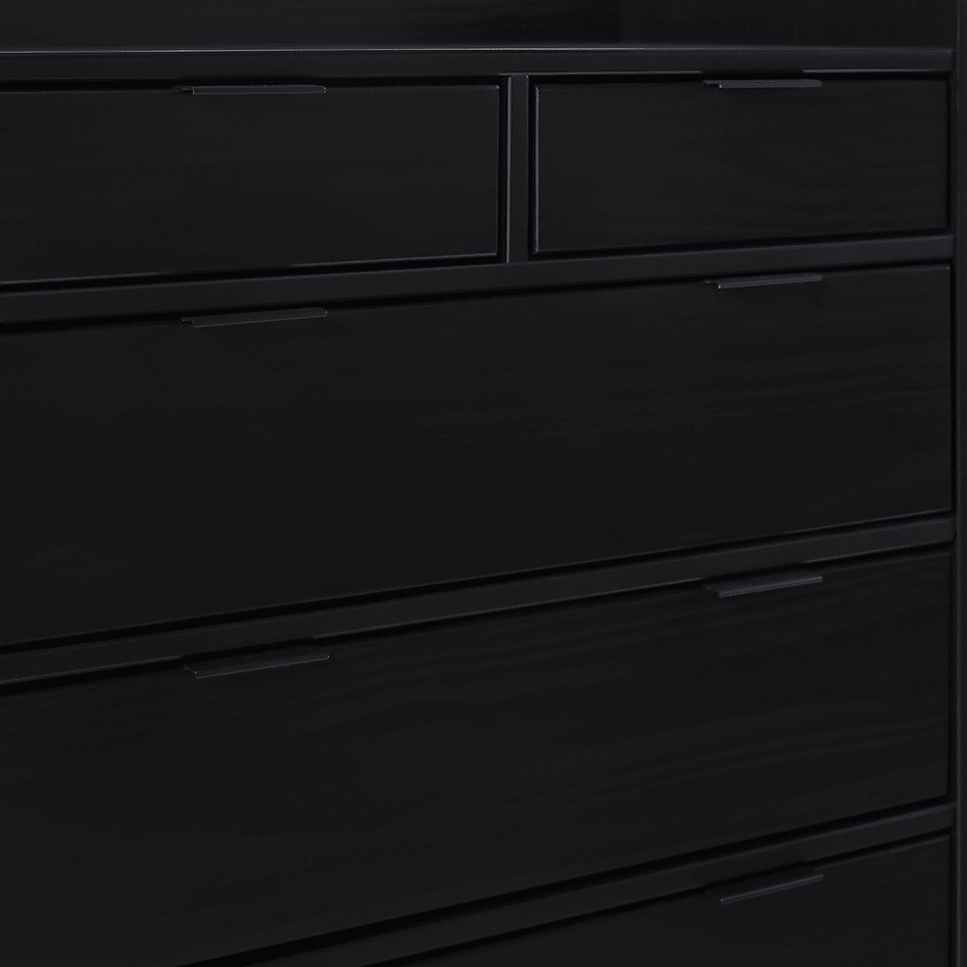 Symelo Black 6 Drawer Dresser - Image 4