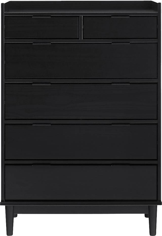 Symelo Black 6 Drawer Dresser - Thumbnail - Image 1