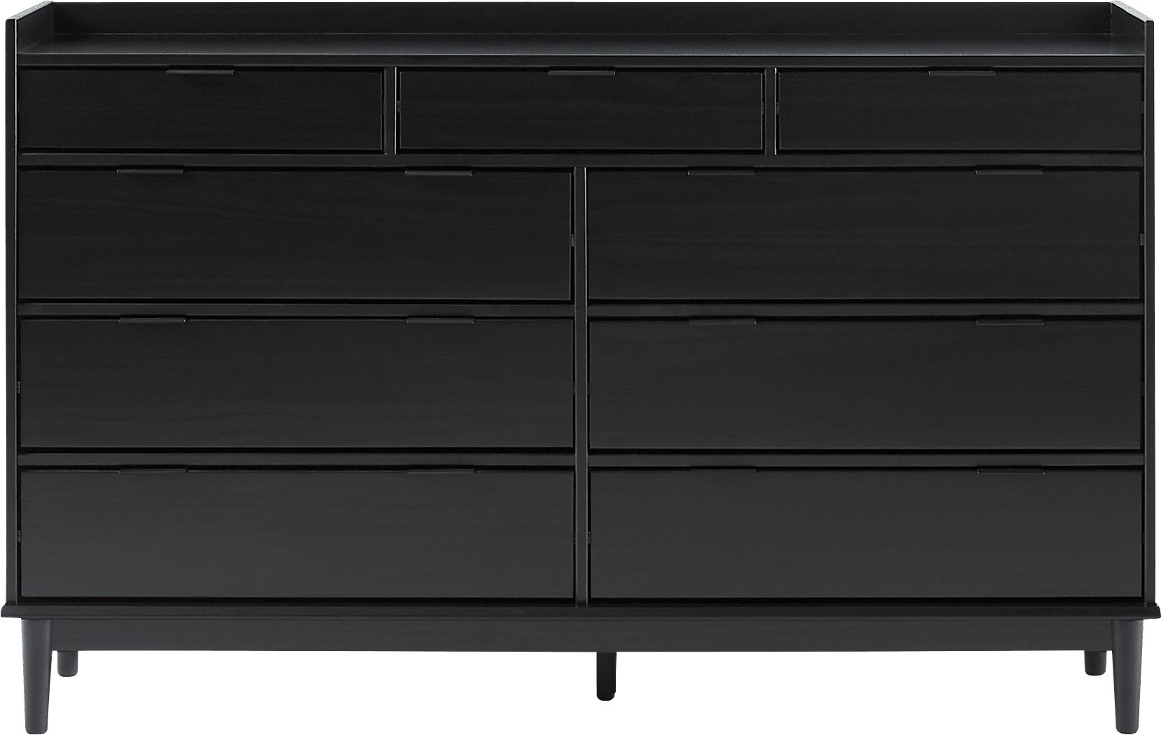 Symelo Black 9 Drawer Dresser