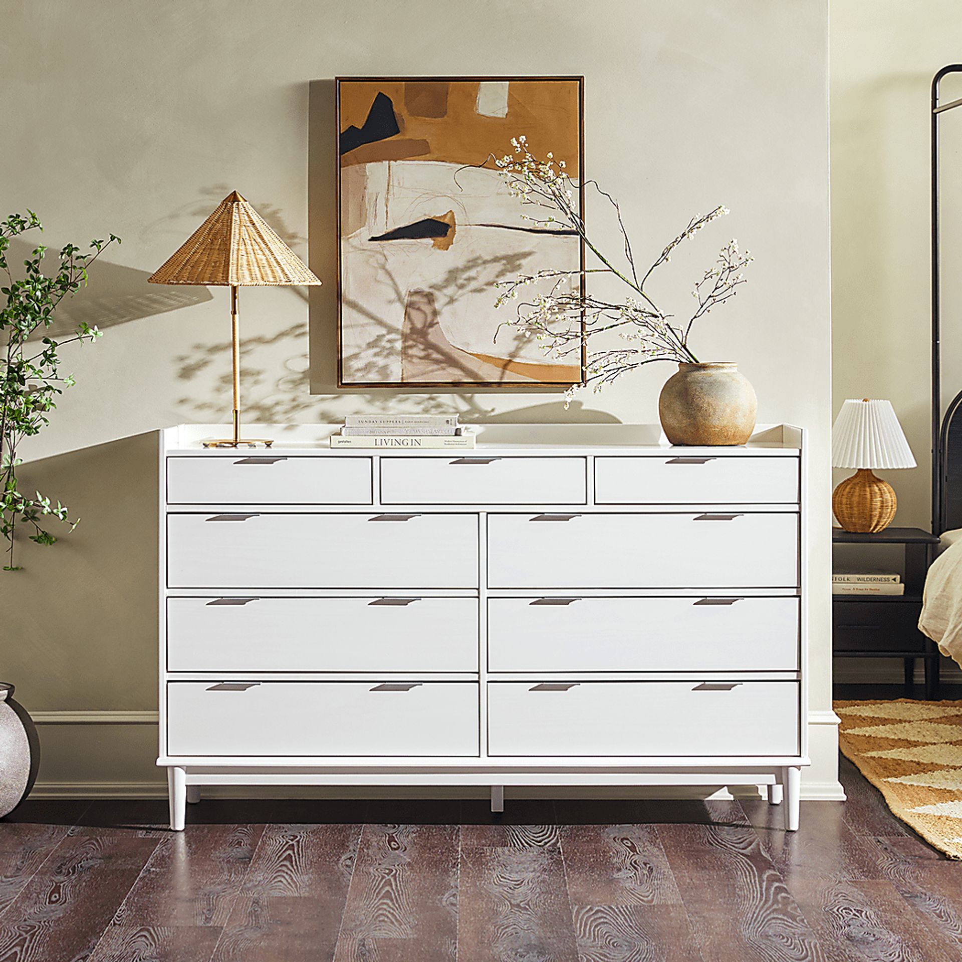 Symelo White 9 Drawer Dresser - Image 2