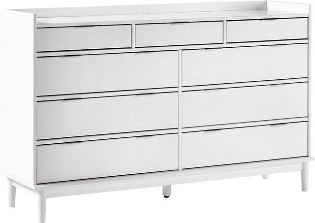 Symelo White 9 Drawer Dresser - Thumbnail - Image 3