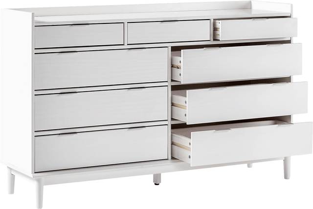 Symelo White 9 Drawer Dresser - Thumbnail - Image 4