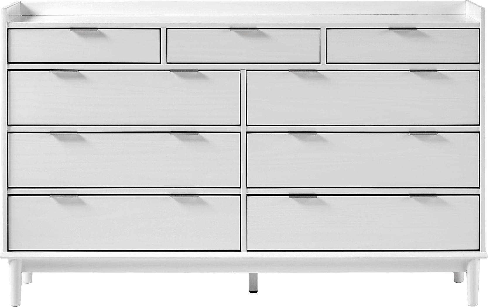 Symelo White 9 Drawer Dresser