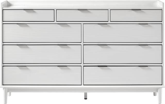Symelo White 9 Drawer Dresser - Thumbnail - Image 1