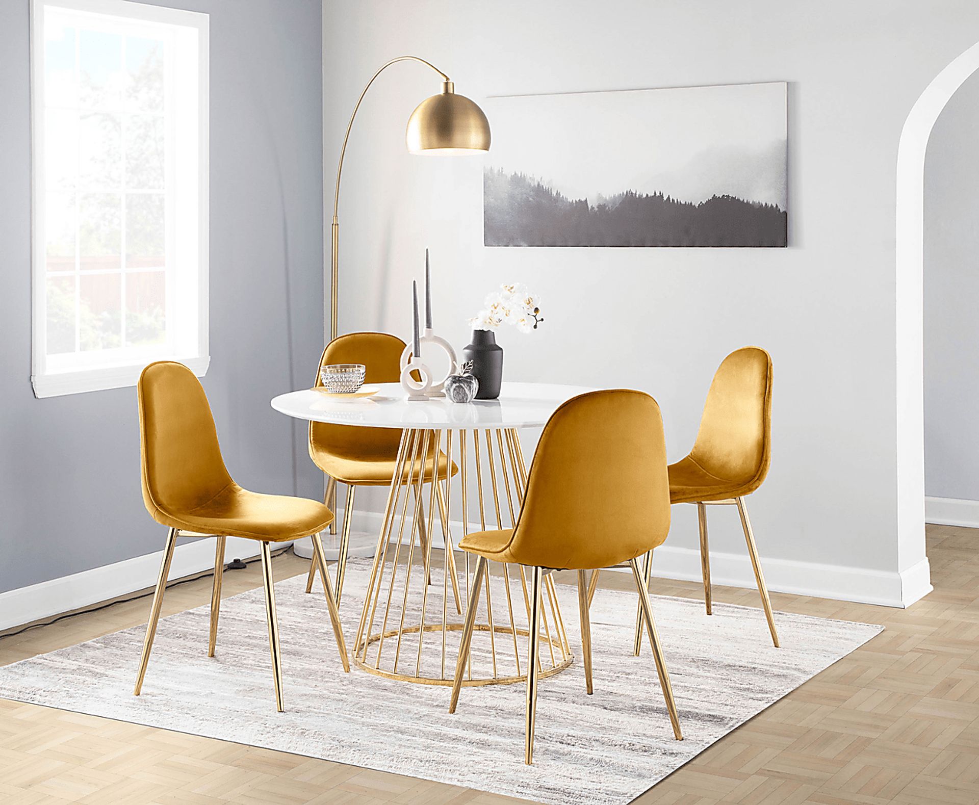 Symmes I Yellow Dining Chair Set of 2 - Image 8
