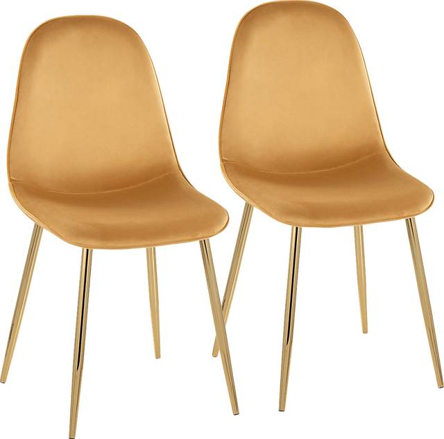 Symmes I Yellow Dining Chair Set of 2 - Thumbnail - Image 1