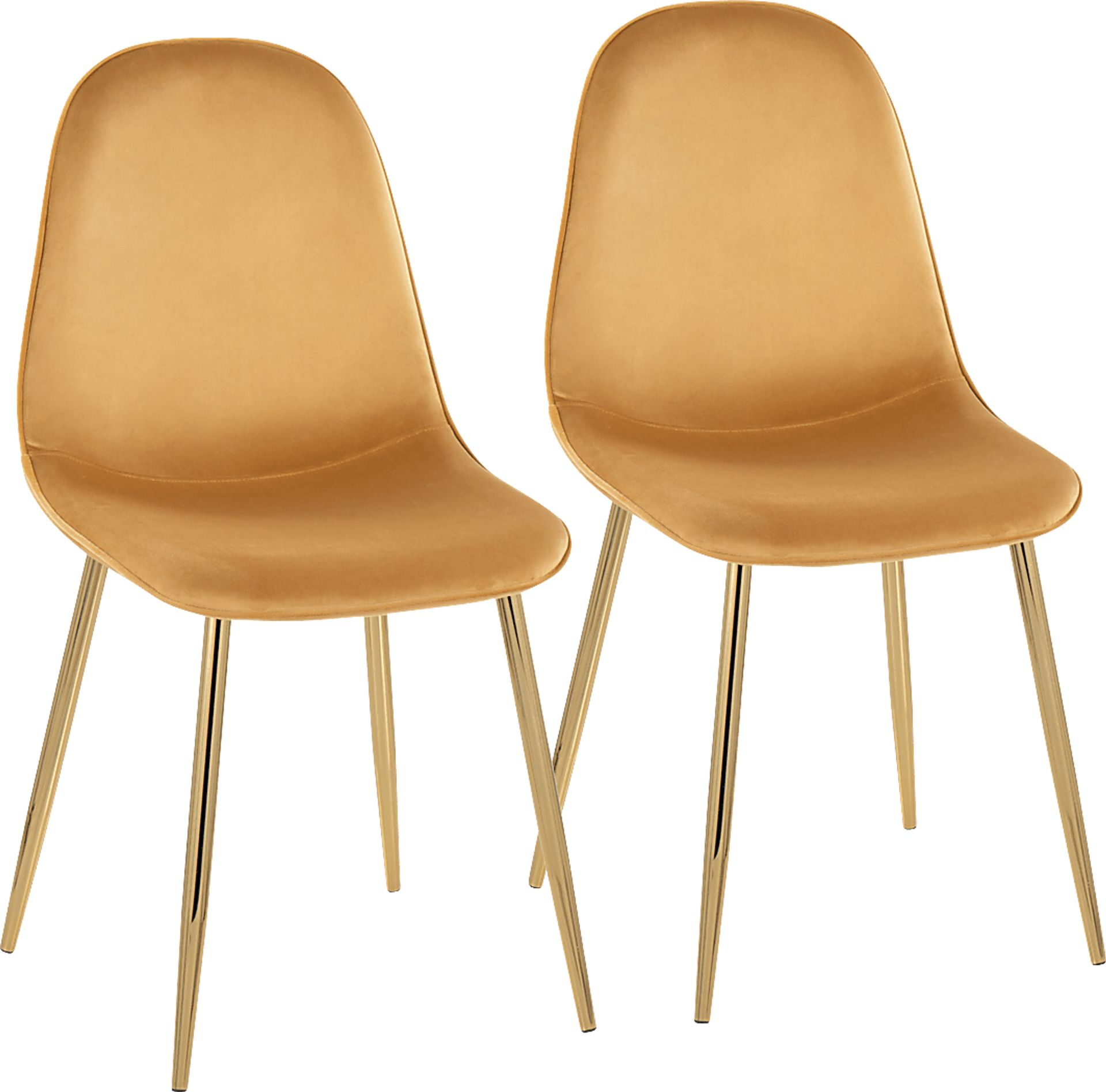 Symmes I Yellow Dining Chair Set of 2 - Image 1