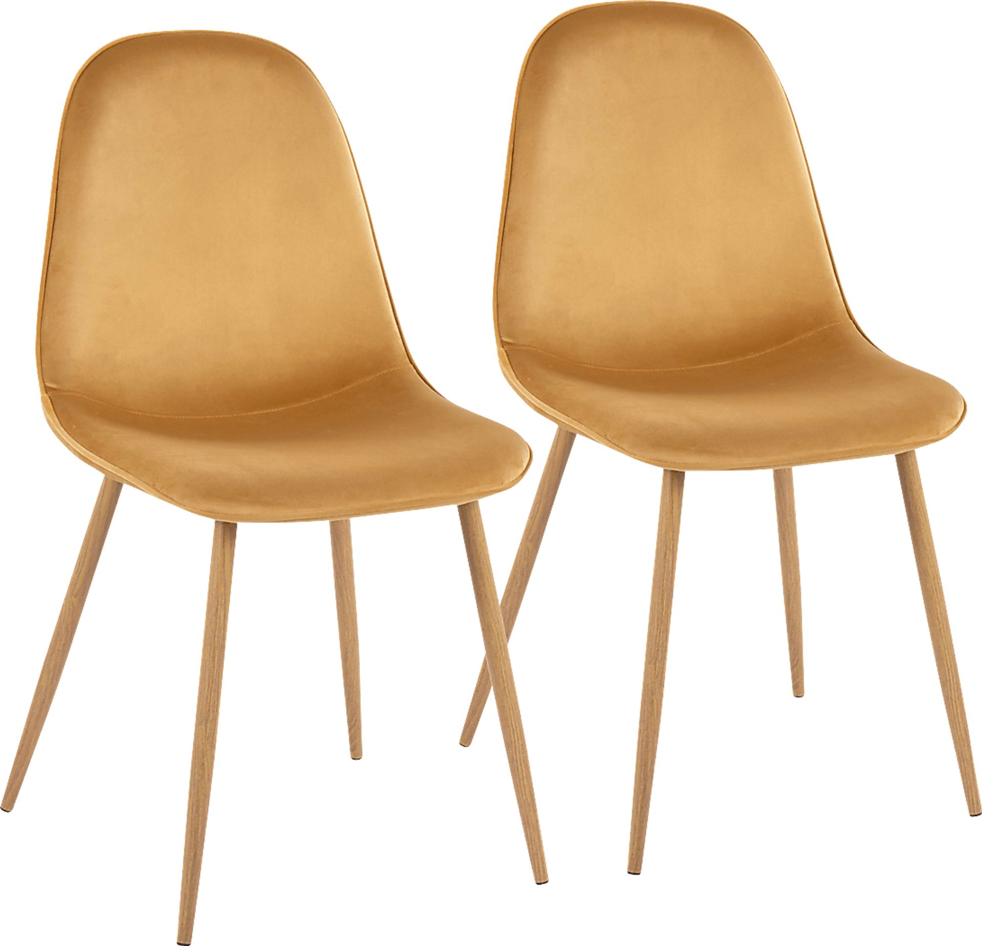 Symmes III Yellow Dining Chair Set of 2 - Image 1