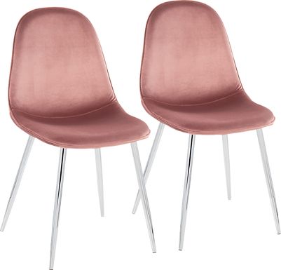 Symmes IV Pink Dining Chair Set of 2