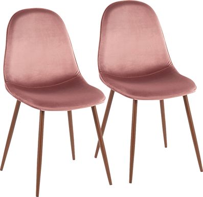 Symmes V Pink Dining Chair Set of 2
