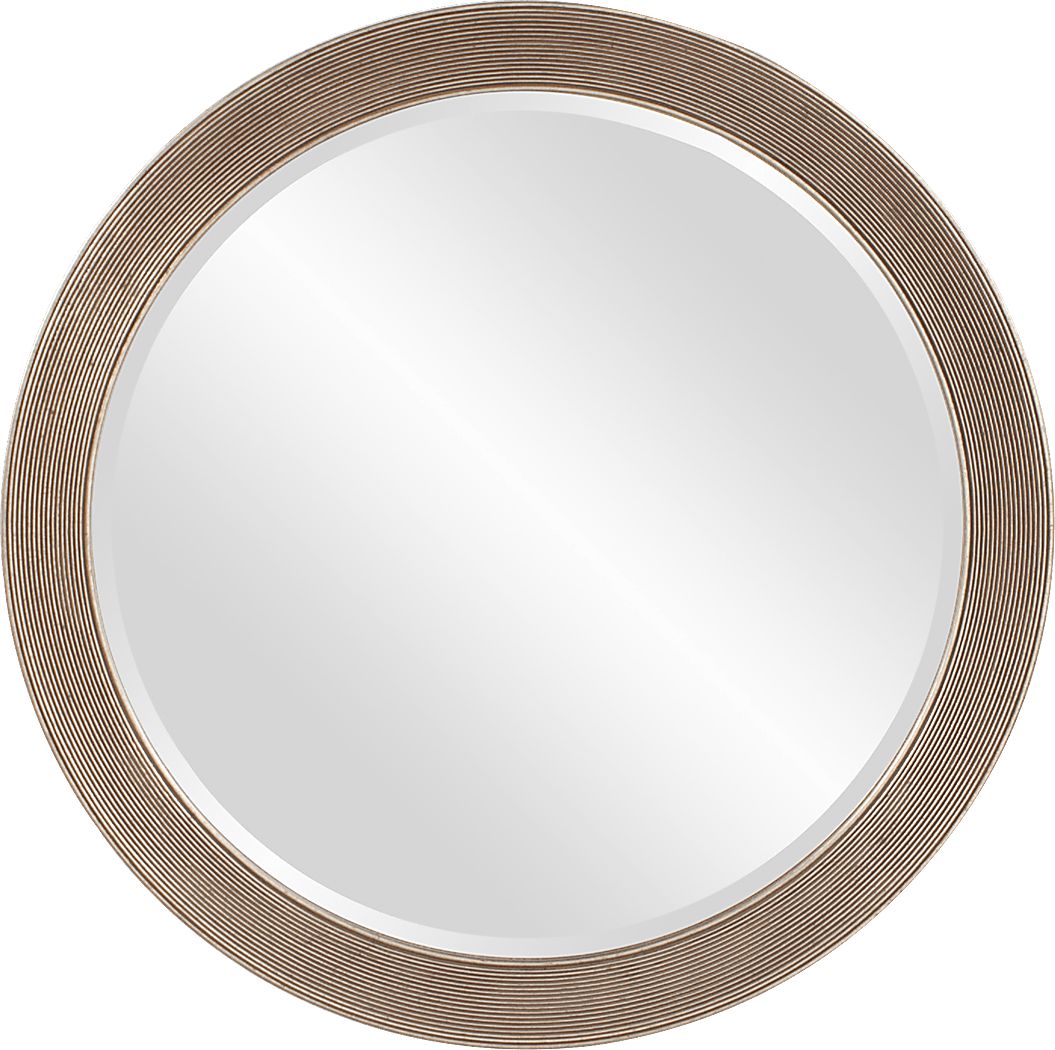 Syna Silver Round Mirror