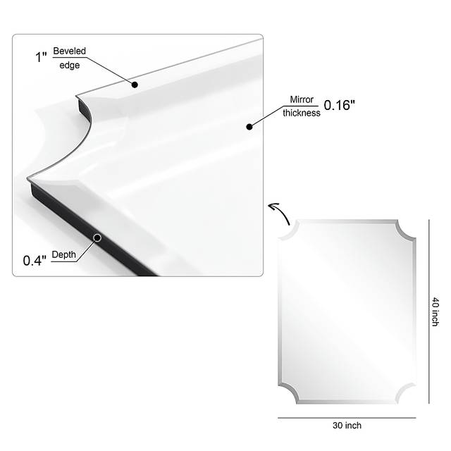 Synelle Silver Large Mirror - Thumbnail - Image 7