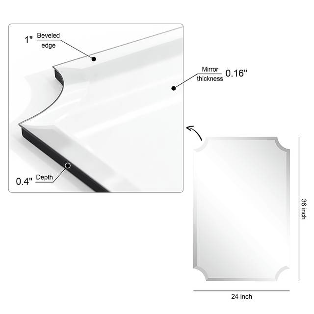 Synelle Silver Small Mirror - Thumbnail - Image 7
