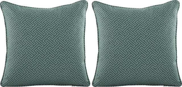 Syoto Teal Indoor/Outdoor Accent Pillow, Set of Two - Thumbnail - Image 1