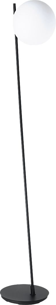 Syracuse Cave Black Floor Lamp