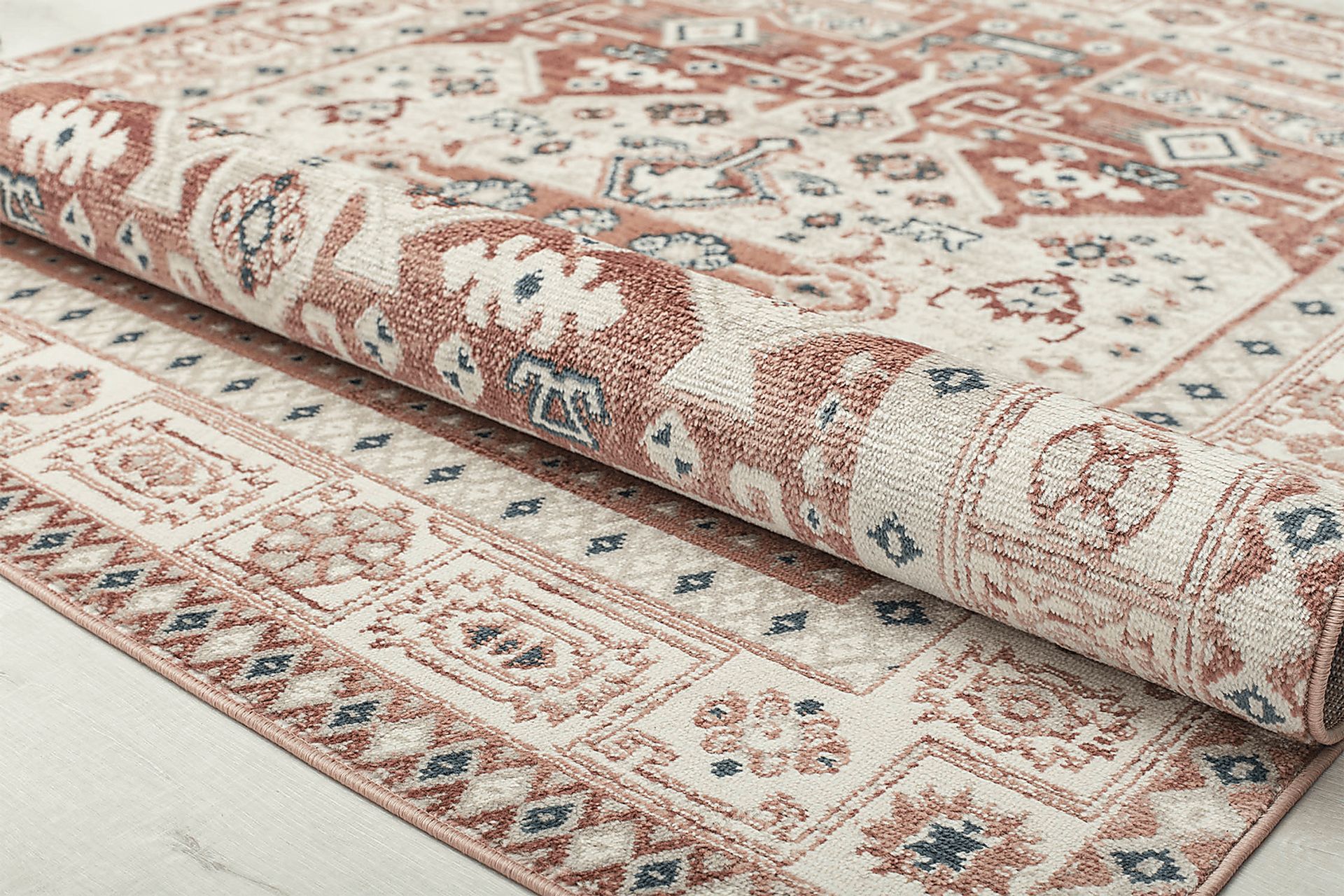 Syrel 5'3 x 7' Orange Rug - Image 4