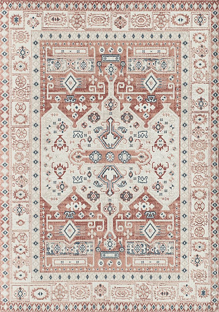 Syrel 5'3 x 7' Orange Rug