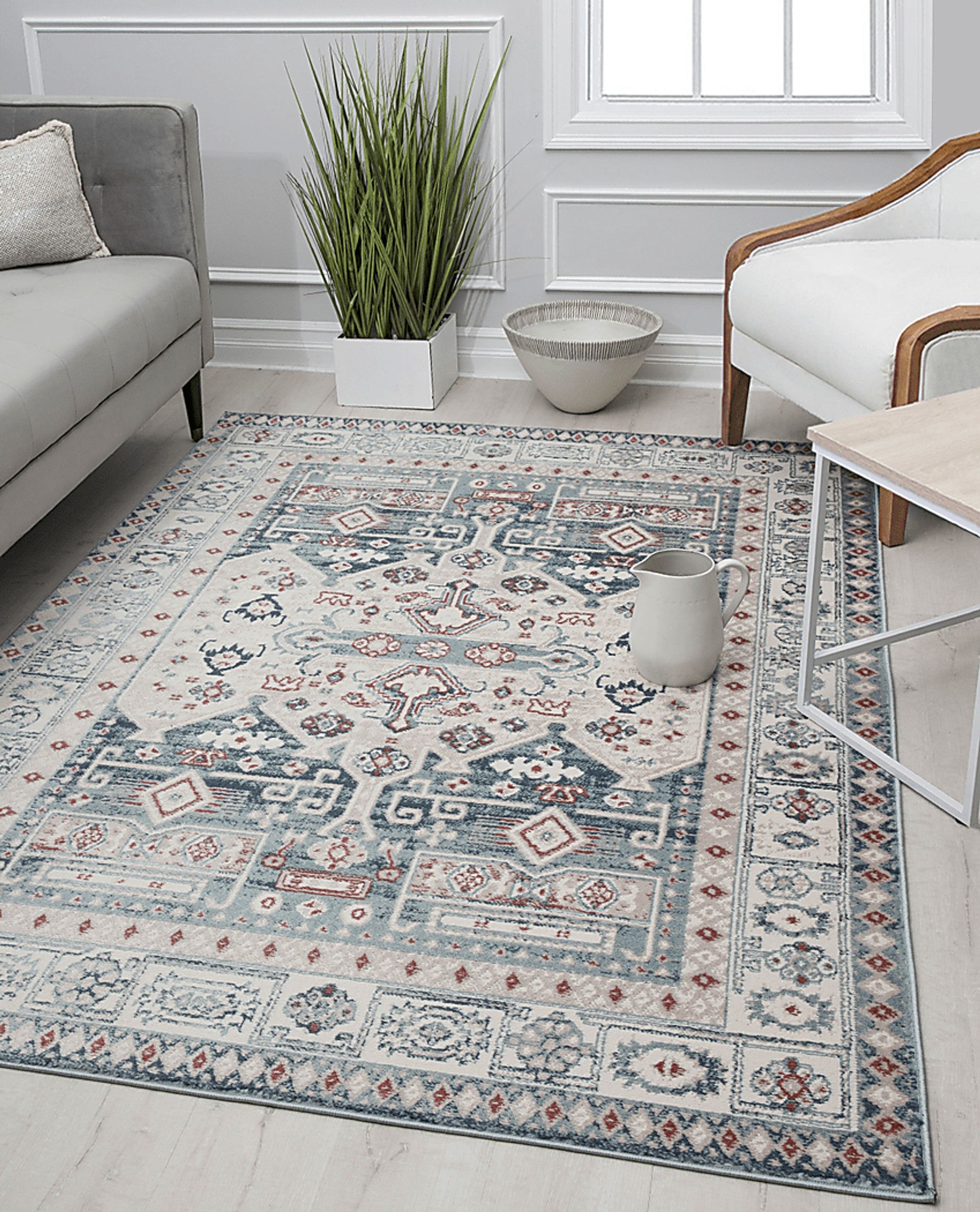 Syrel 8' x 10' Red Rug - Image 2