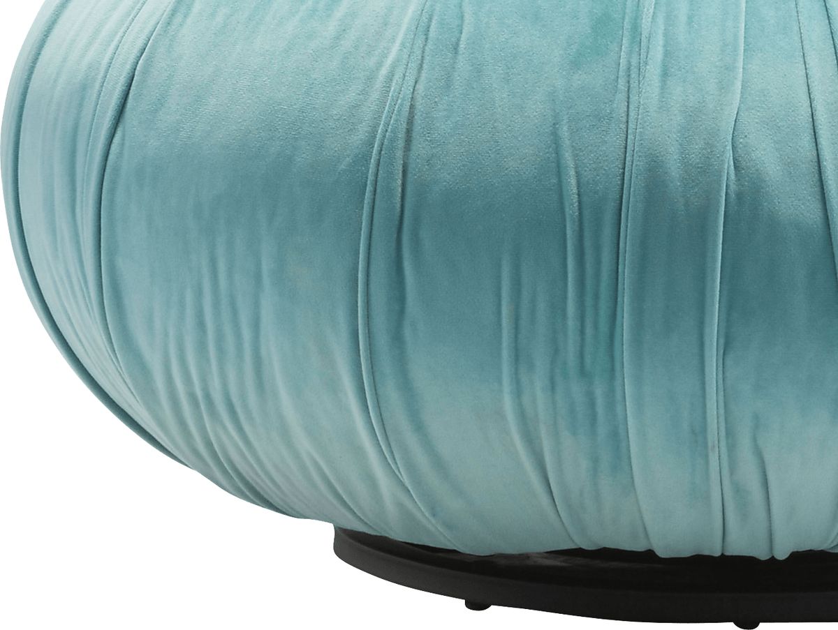 Syrniki Light Blue Polyester Fabric Ottoman | Rooms to Go