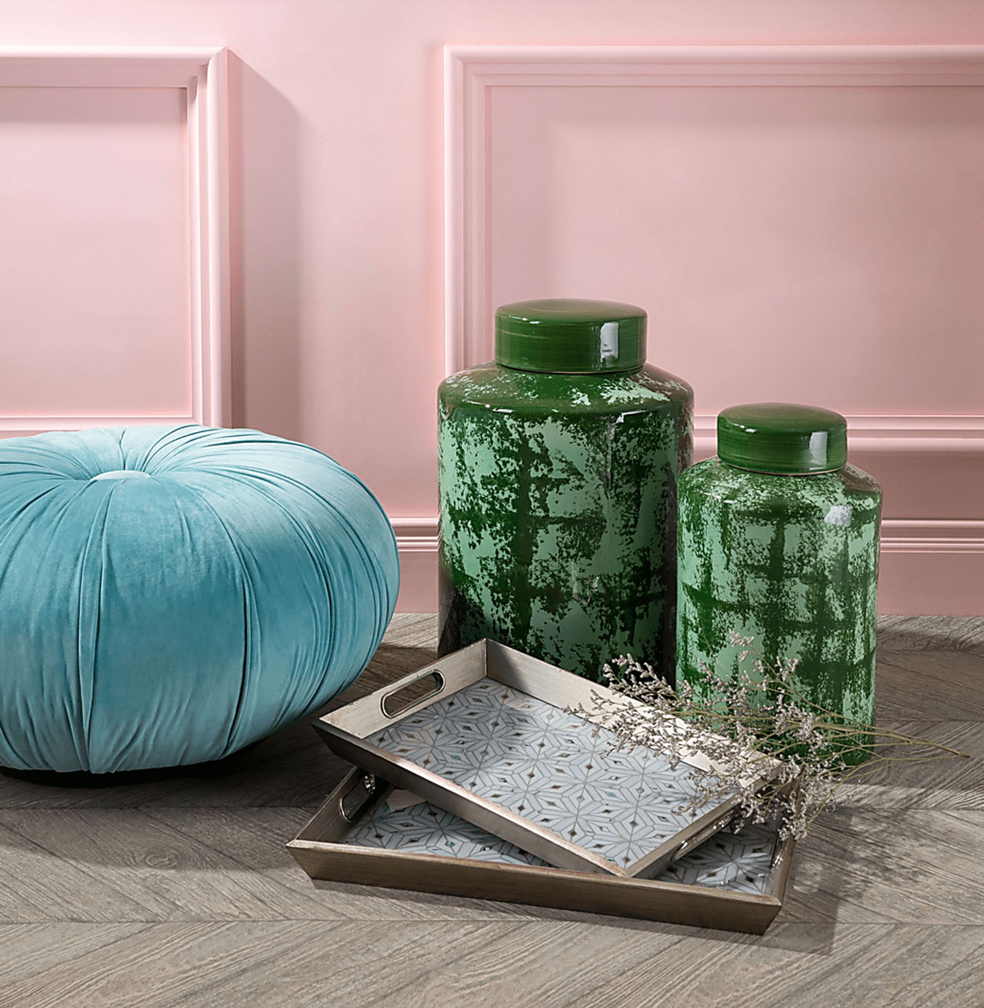 Syrniki Light Blue Ottoman - Image 6