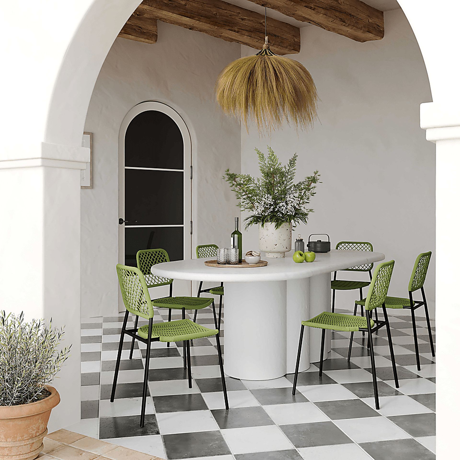 Szold White Dining Table - Image 2