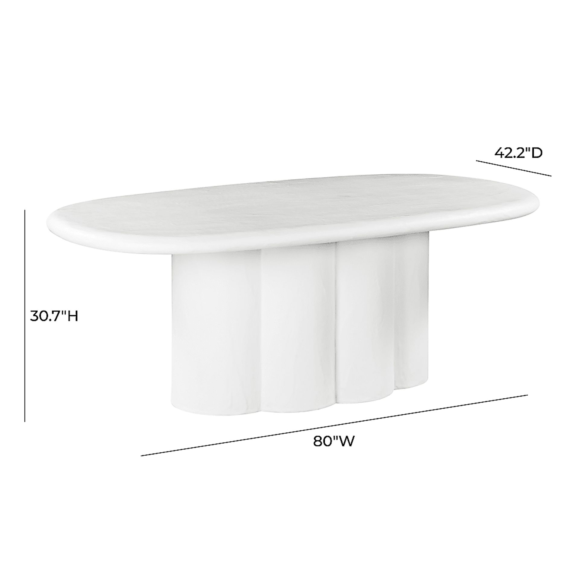 Szold White Dining Table - Image 7
