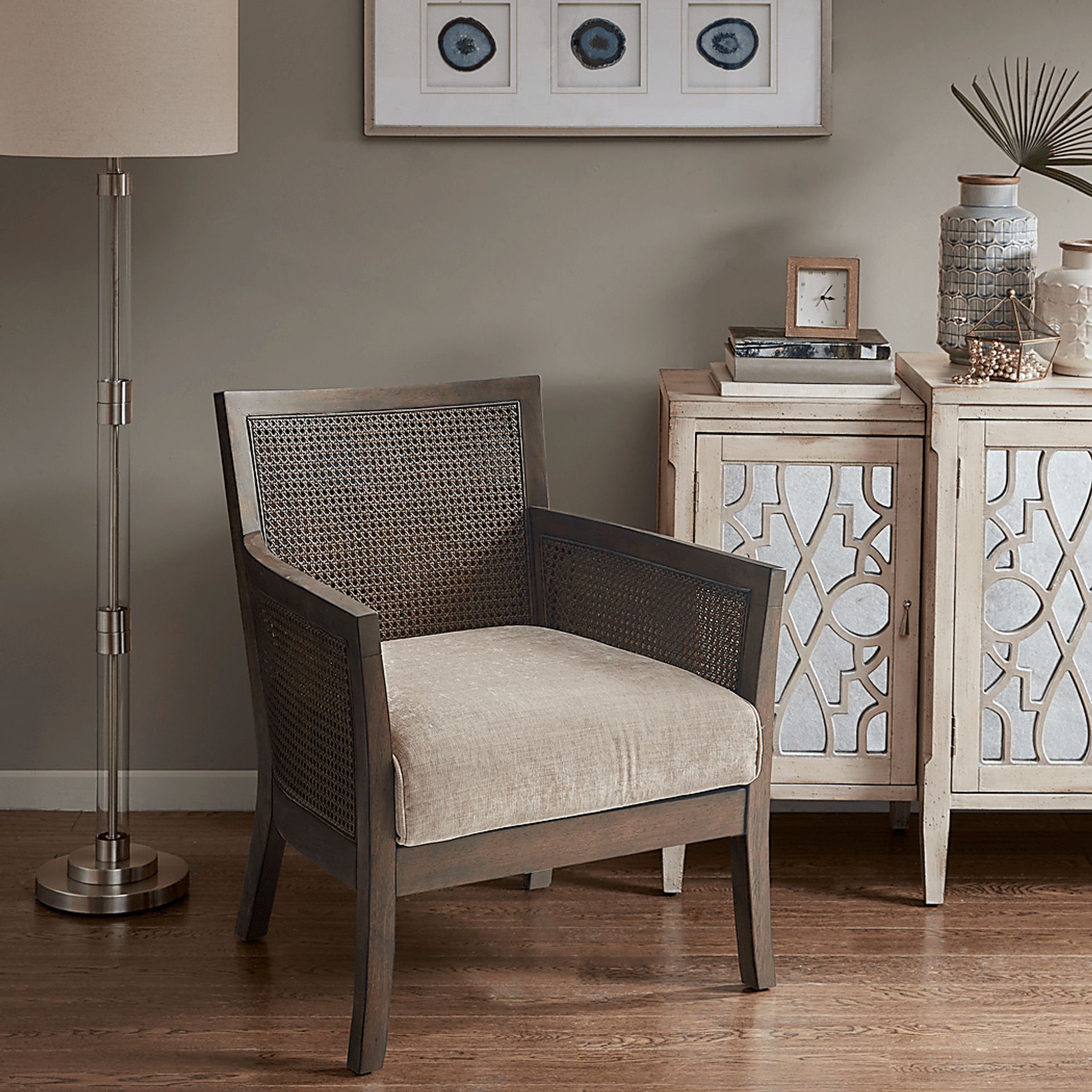 Taaffe Beige Accent Chair - Image 7