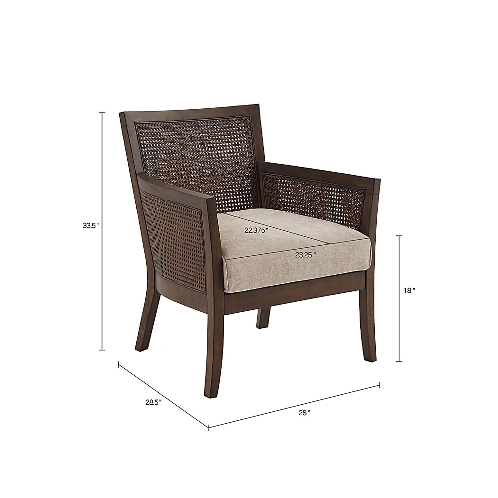 Taaffe Beige Accent Chair - Image 9
