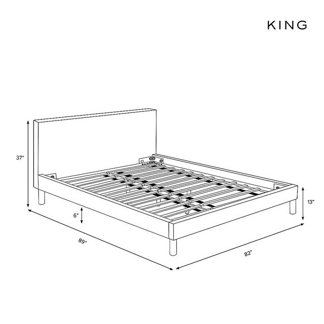 Tabari Blush King Platform Bed - Thumbnail - Image 3