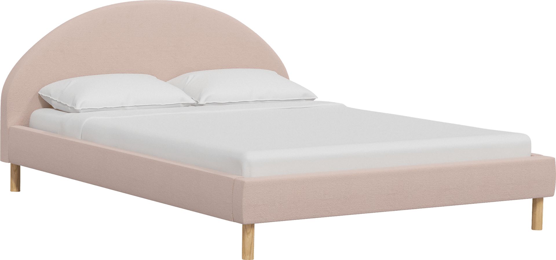 Tabari Blush King Platform Bed - Image 1