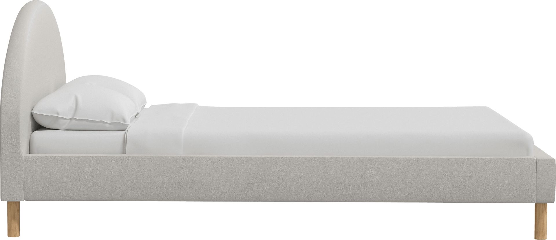 Tabari Light Gray Twin Platform Bed - Image 5