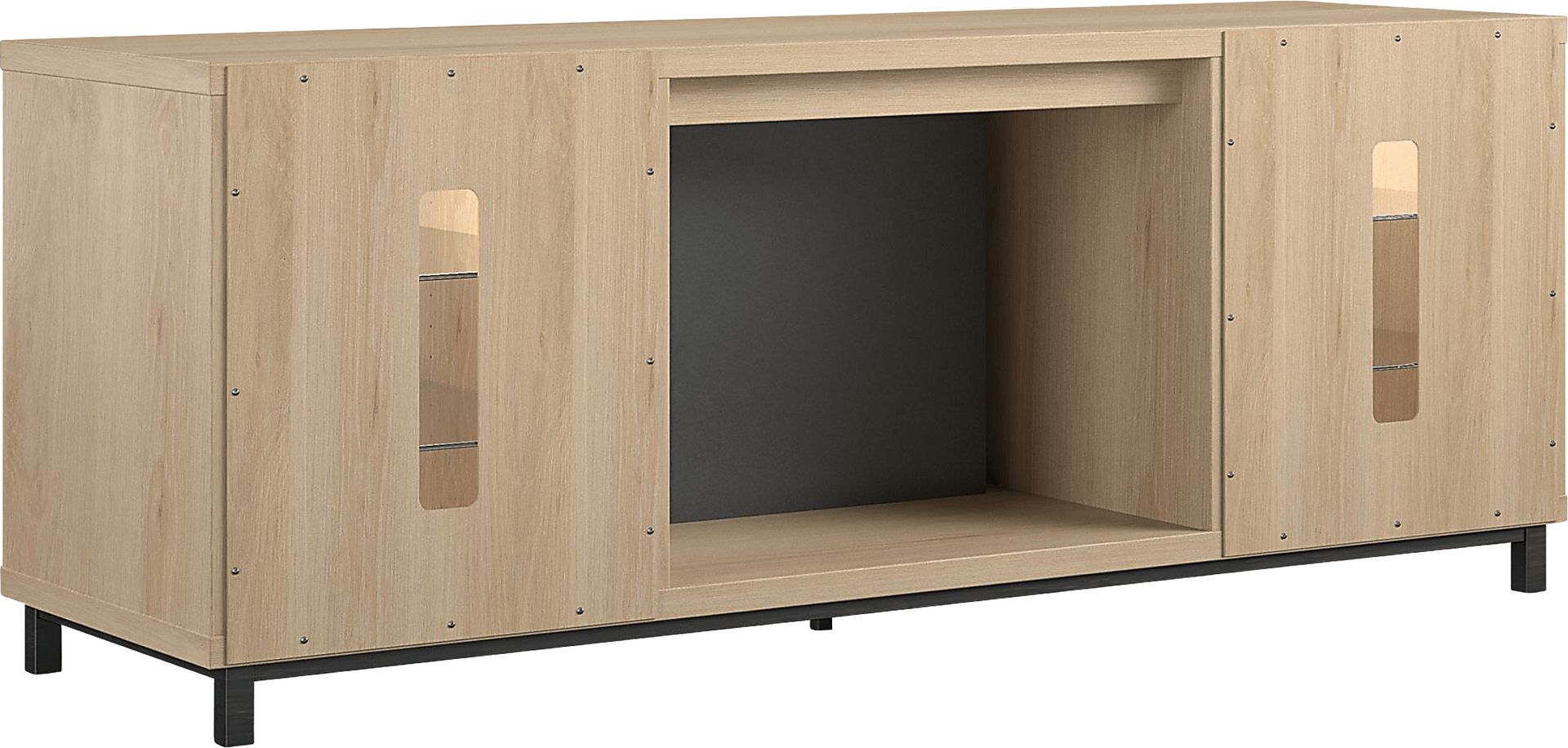 Tabbert Brown 64 in. Console with Electric Fireplace - Image 11