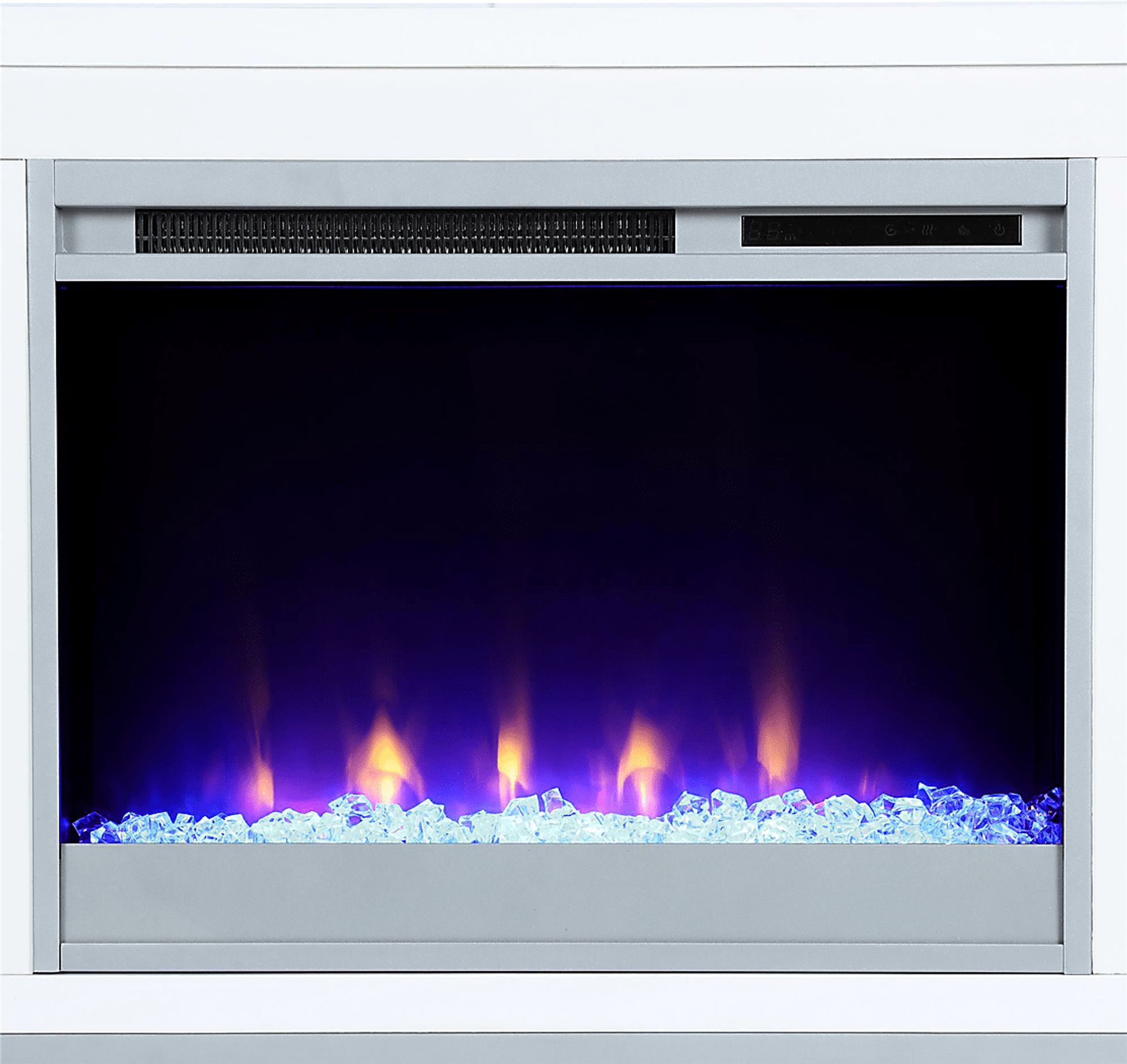 Tabbert White 64 in. Console with Electric Fireplace - Image 8