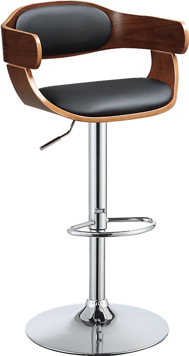 Tabor Black Adjustable Barstool - Thumbnail - Image 1