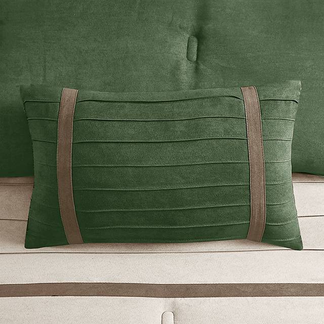 Tabosa Green 7 Pc Queen Comforter Set - Thumbnail - Image 7