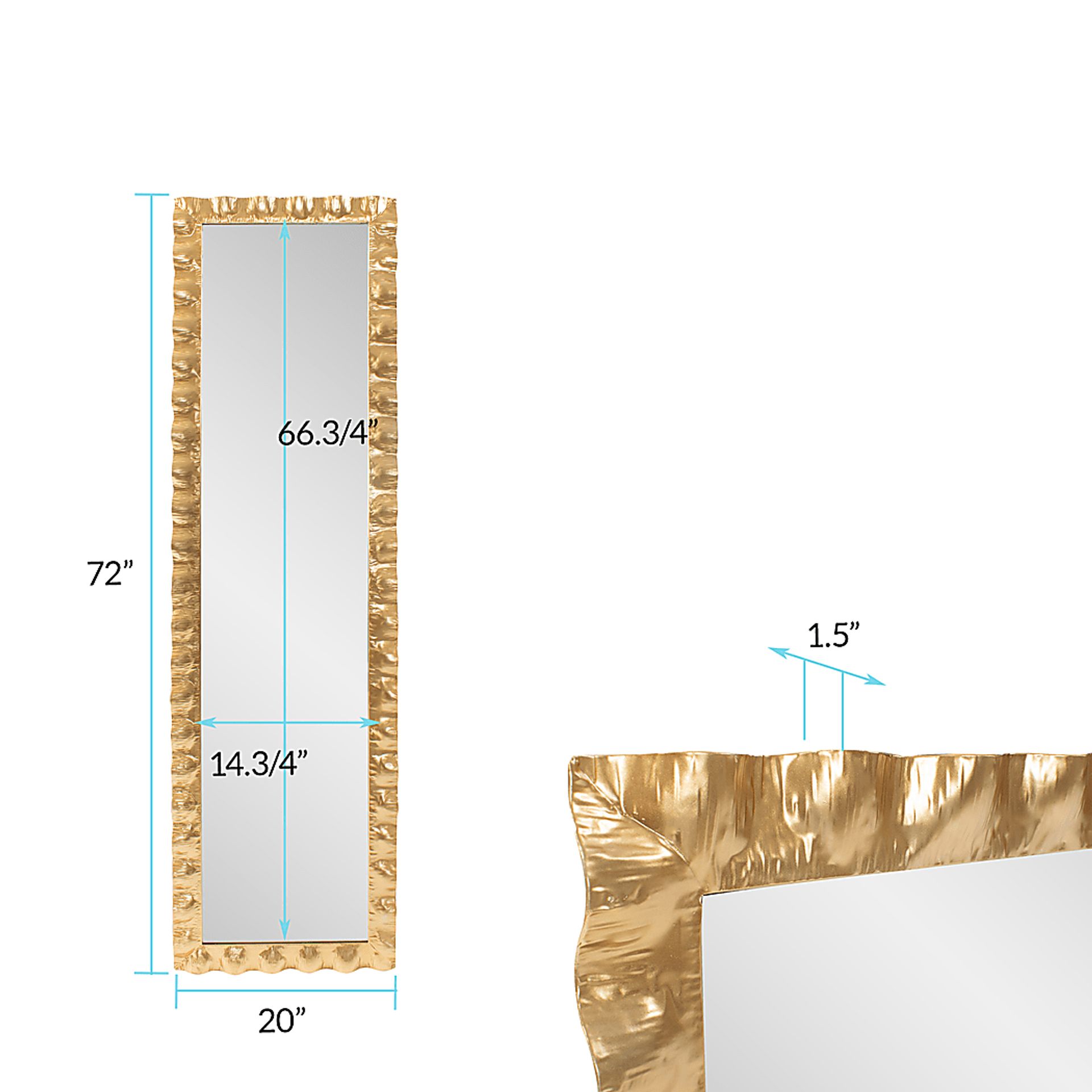 Tachus Light Gold Vanity Mirror - Image 7