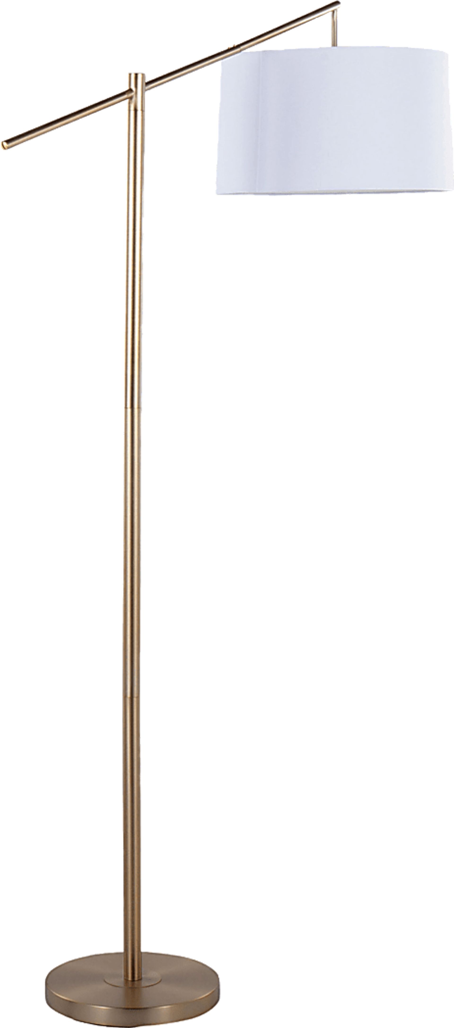 Tackett Loop Gold Floor Lamp - Image 1