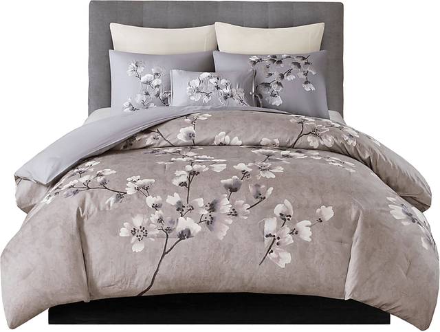 Taera Purple 3 pc King Comforter Set - Thumbnail - Image 1