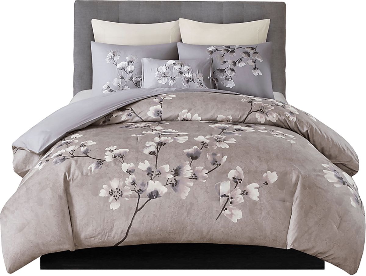 Taera Purple Red 3 Pc King Quilt Set | Rooms to Go