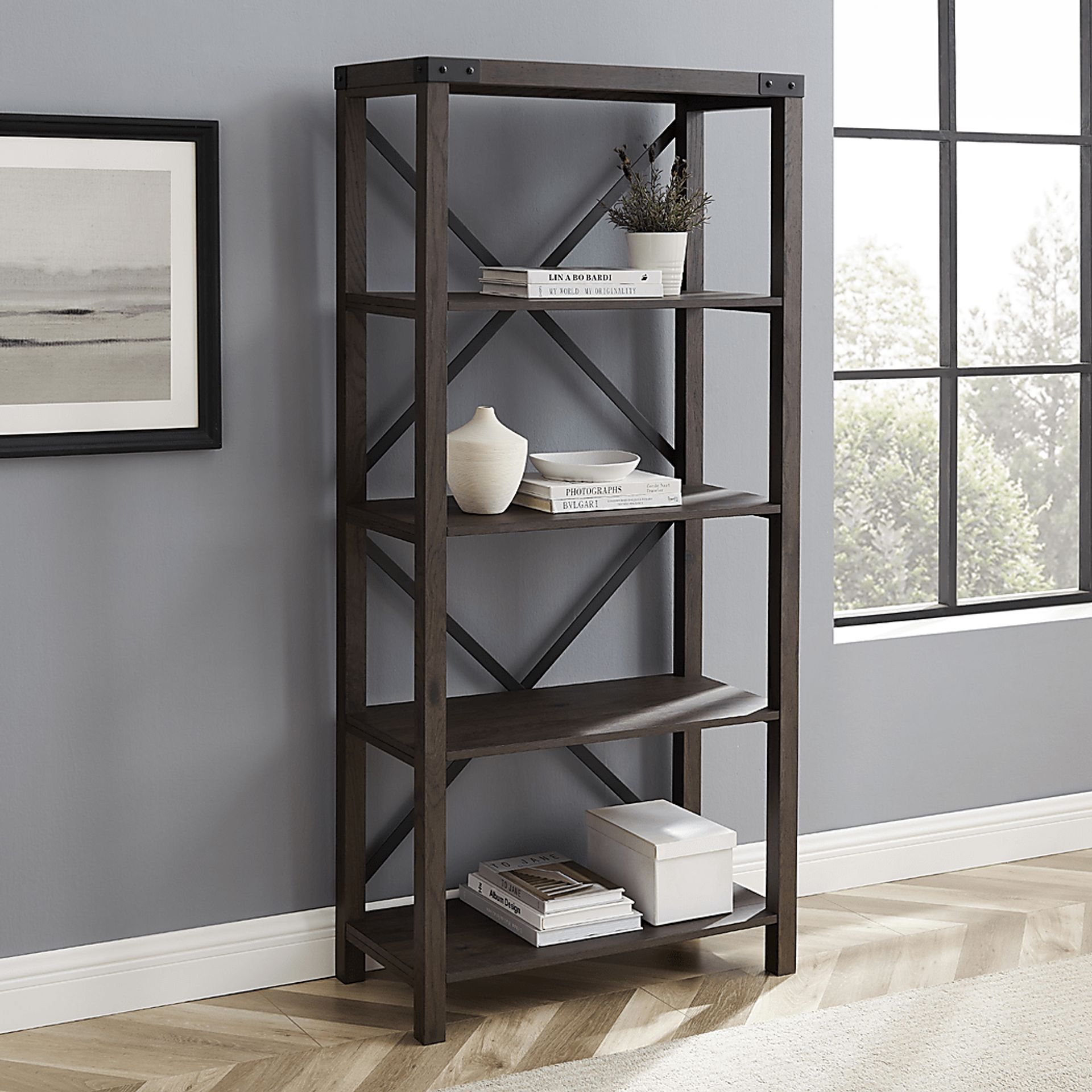 Taftnale Brown Bookcase - Image 5
