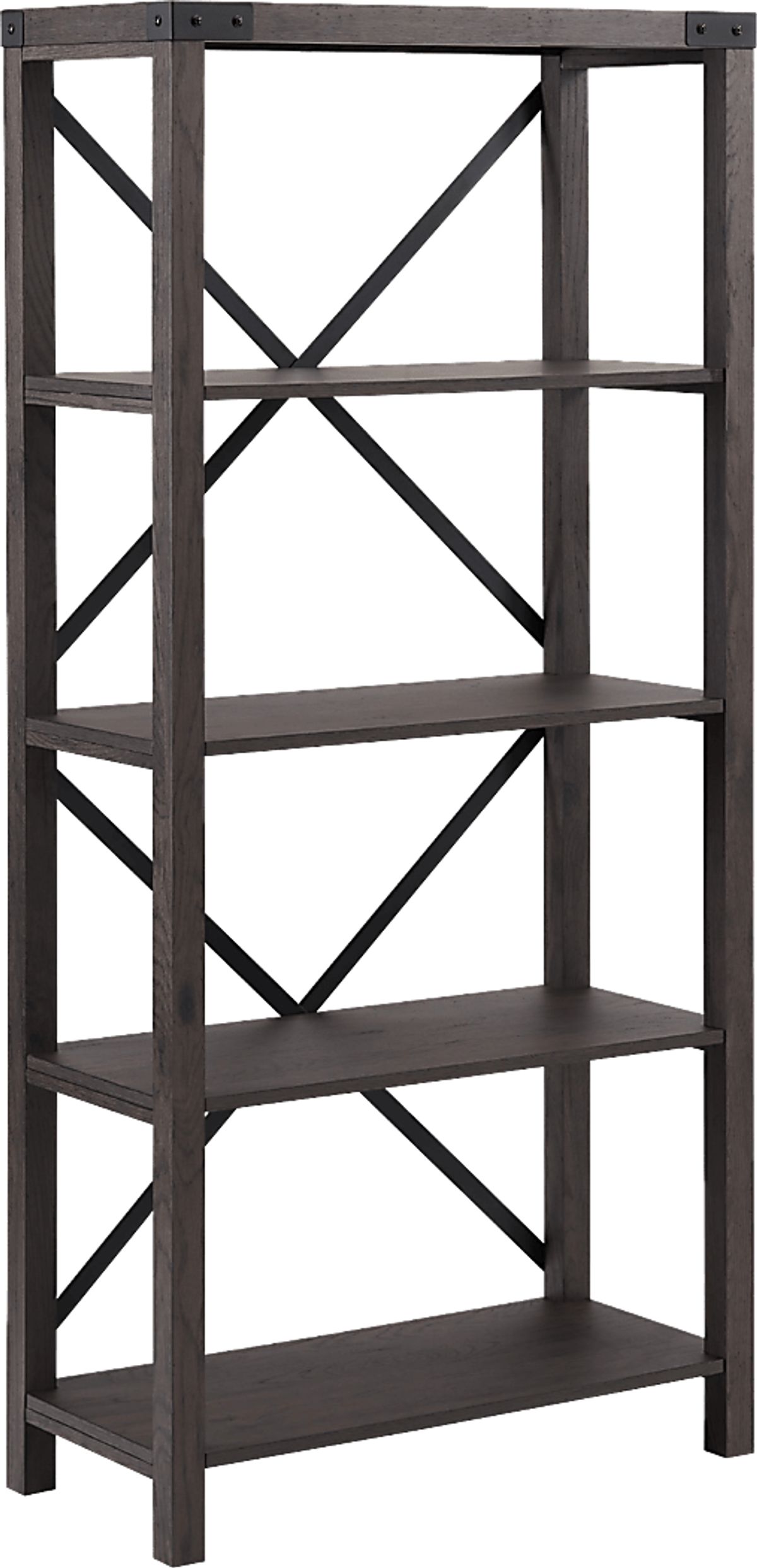 Taftnale Brown Dark Wood Bookcase Rooms to Go