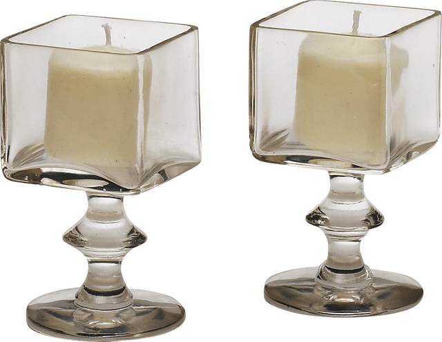 Taftsberry Clear Candle Holder, Set of 2 - Thumbnail - Image 2