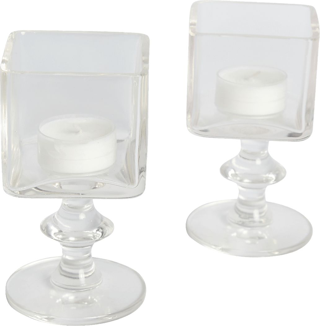 Taftsberry Clear Candle Holder, Set of 2 Rooms To Go
