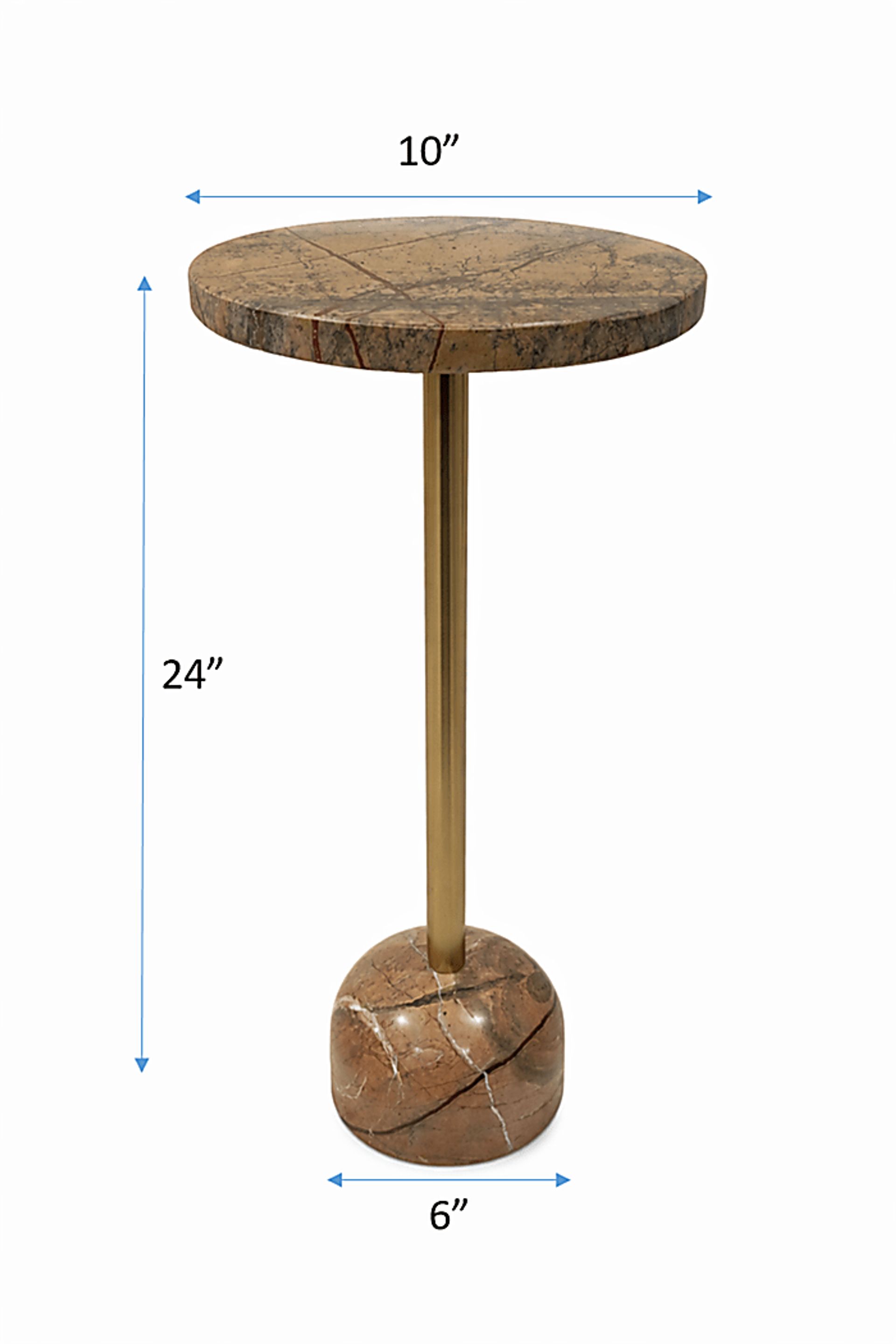 Tagate Brown/Gold Accent Table - Image 7